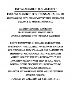 1ST WORKSHOP FOR ALTERED