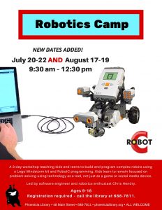 Robotics Camp July & Aug