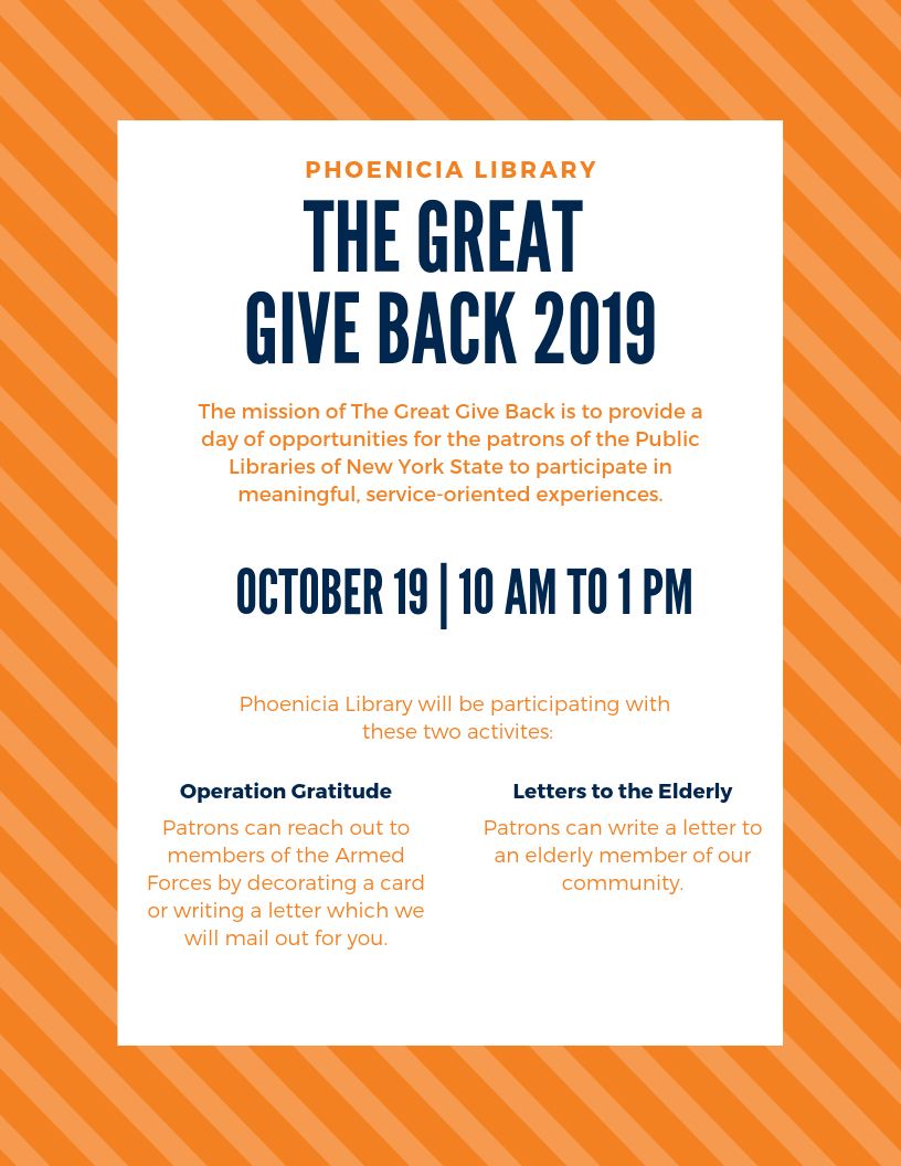 The Great Giveback Phoenicia
