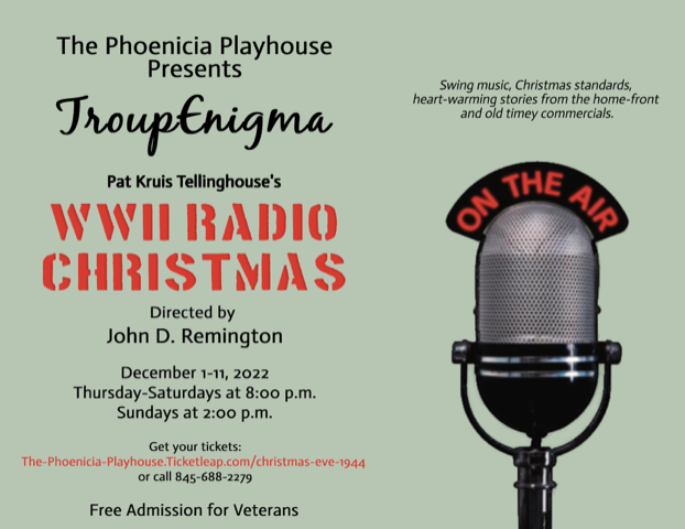 WWII postcard at Phoenicia Playhouse