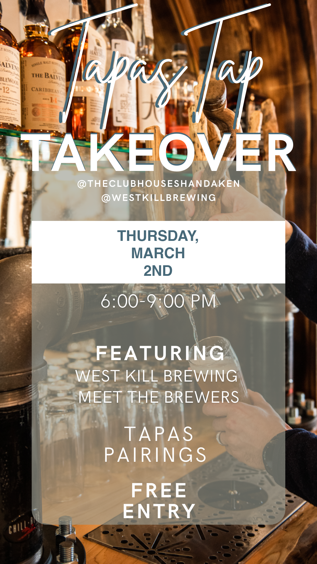 Shandaken Inn Tap Takeover with West Kill Brewing